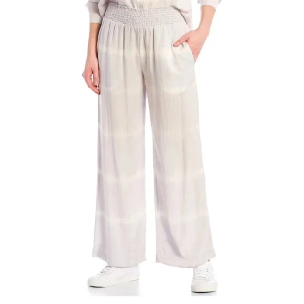 NWT Anthropologie Cloth and‎ Stone Tie Dye Ombre Stripe Wide Pants Women's M
